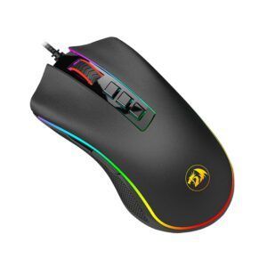 Redragon M711 Cobra - Mouse para videojuegos con retroiluminación croma RGB de 16.8 millones de colores, 10.000 DPI, 7 botones programables