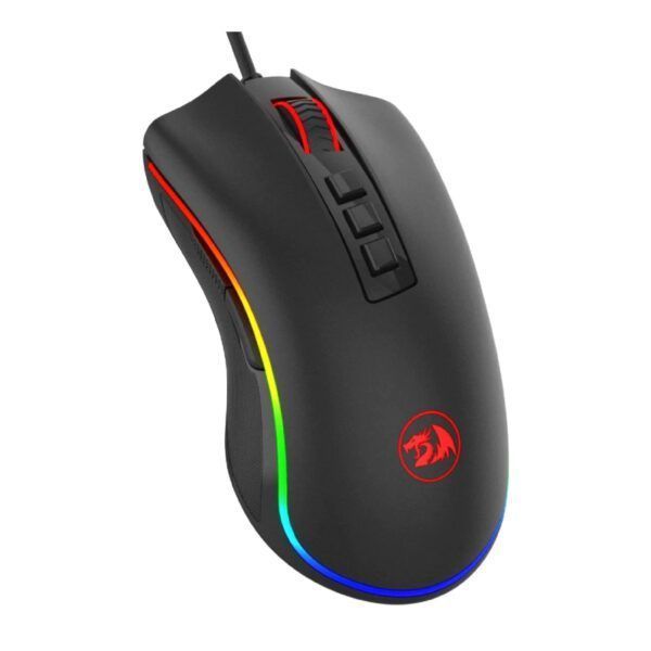 Redragon M711 Cobra - Mouse para videojuegos con retroiluminación croma RGB de 16.8 millones de colores, 10.000 DPI, 7 botones programables