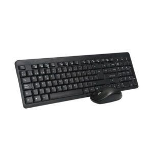 Teclado con mouse usb inalámbrico negro