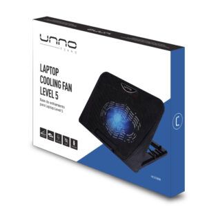 Base de enfriamiento Unnotekno para notebook 5 niveles 1 ventilador