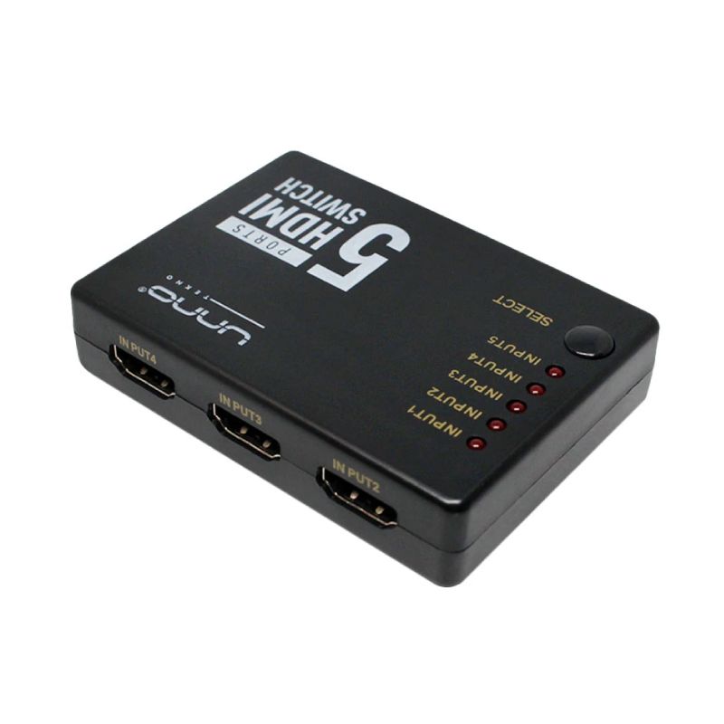 Switch HDMI 4K / 3D de 5 puertos  Unno