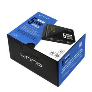 Switch HDMI 4K / 3D de 5 puertos  Unno