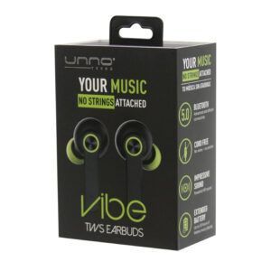 Audífono con micrófono Unnotekno Vibe Earbuds inalámbricos TWS negro