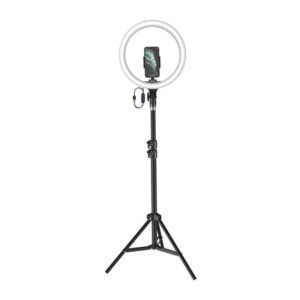 Baseus-Soporte de suelo de mesa plegable, anillo de luz de relleno ajustable, dos tipos, 12 pulgadas