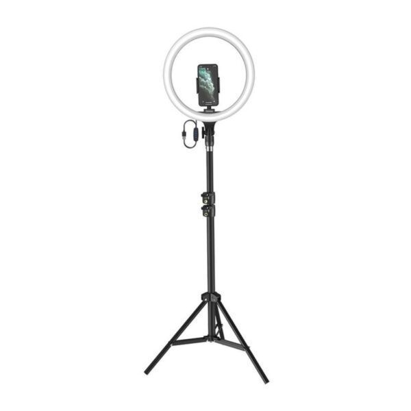 Baseus-Soporte de suelo de mesa plegable, anillo de luz de relleno ajustable, dos tipos, 12 pulgadas
