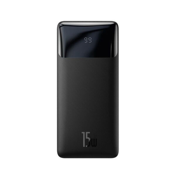 Baseus power bank bipow display digital 10000mah 15w negro