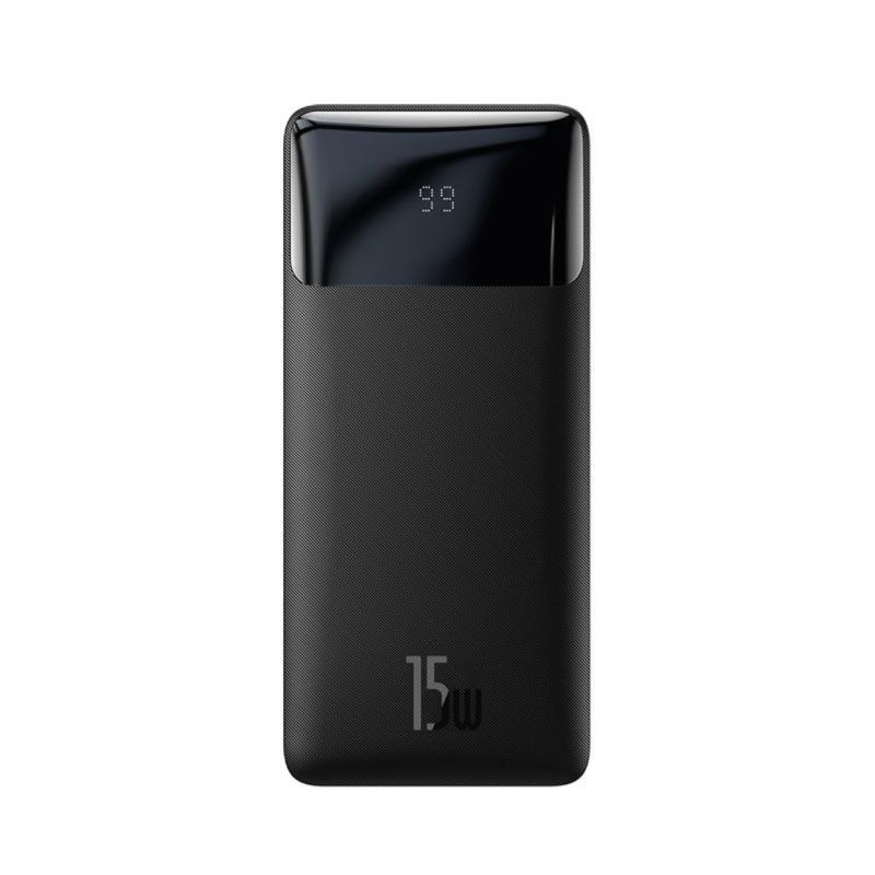Baseus power bank bipow display digital 10000mah 15w negro
