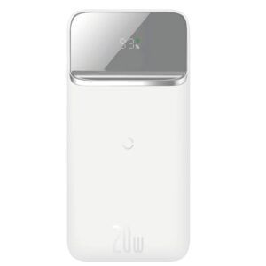 Banco de energía inalámbrico magnético baseus 10000mah blanco
