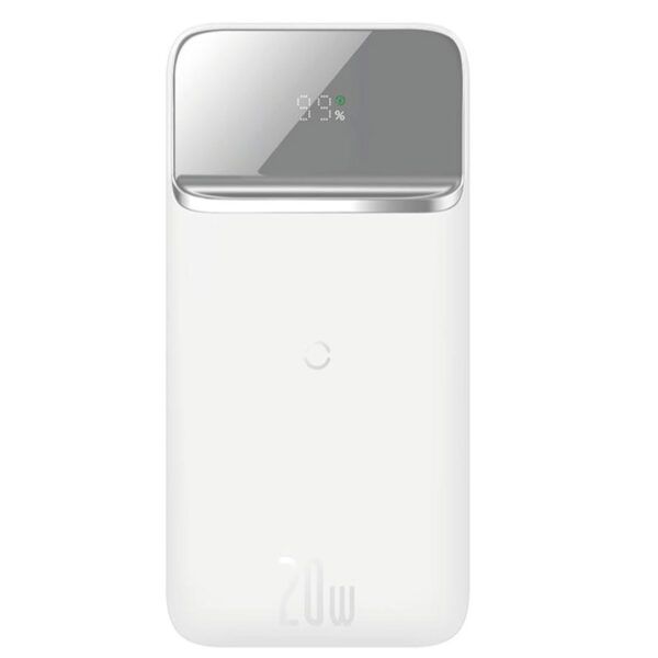 Banco de energía inalámbrico magnético baseus 10000mah blanco