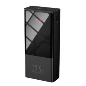 Baseus 20000mAh Super Mini Digital Display 22.5W Batería externa de carga rápida (PPMN-B01) - Negro