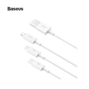 Cable Baseus Superior Series USB de carga rápida a M+L+C