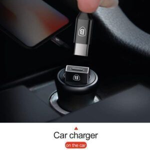 Adaptador convertidor Baseus Exquisito USB macho a tipo C hembra negro (CATJQ-A01)