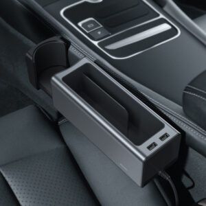 Baseus portavasos organizador de coche usb hub negro