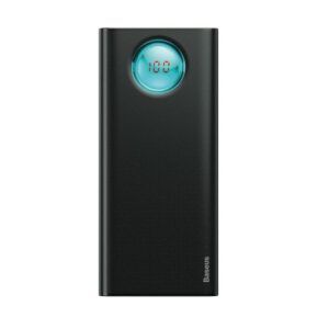 Baseus Amblight Pantalla digital Carga rápida PD3.0+QC3.0 Power Bank 18W 20000mAh Negro