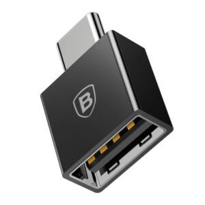 Baseus Exquisito Tipo-C Macho A Usb Adaptador Convertidor Hembra 2.4A - Negro