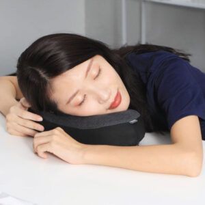 Almohada de viaje para reposacabezas de coche Baseus con espuma viscoelástica negra