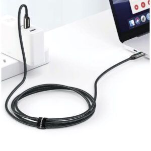 Cable de datos de carga rápida pantalla bs tipo c a tipo c 100w 1m - 2m