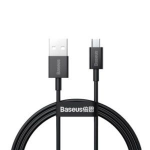 Baseus Superior Series Cable de datos de carga rápida USB a Micro 2A Cord 1m/ 2m - Negro