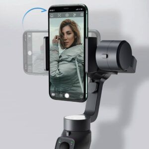 Estabilizador cardán de mano para Smartphone con Control Baseus gris oscuro