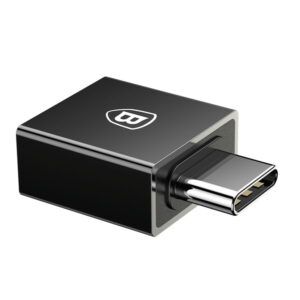 Baseus Exquisito Tipo-C Macho A Usb Adaptador Convertidor Hembra 2.4A - Negro
