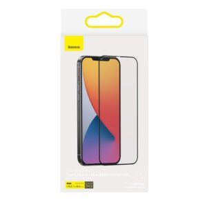 Baseus iPhone 12/12 Pro 0.3 mm Pantalla completa curva Anti-peeping T-Glass (2pcs) Negro