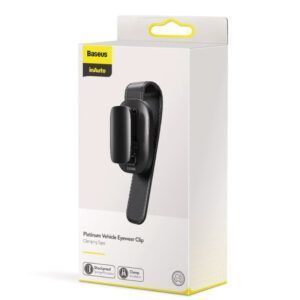 Baseus platinum vehículo gafas clip sujeción tipo negro