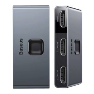 Hdmi baseus 4K HD  Hub Audio Video Convertidor tres en uno (gris oscuro)