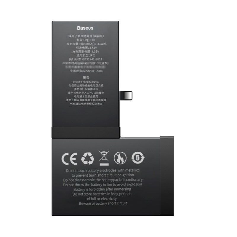 Batería Baseus para iPhone X Versión de alta capacidad 3000mAh