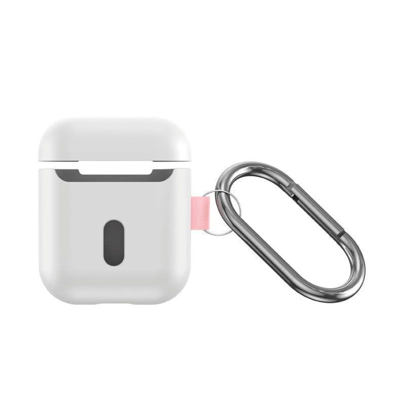Funda protectora de silicona con gancho de etiqueta tejida Baseus para Airpods 1/2da generación