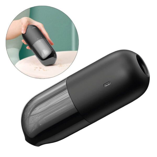 Baseus C1 Cápsula Aspiradora, Aspiradora Mini 3800Pa, Recargable  Negro