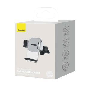 Baseus Car Mount Easy Control Clamp Holder (Versión de salida de aire) Plata
