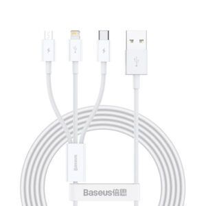 Cable Baseus Superior Series USB de carga rápida a M+L+C