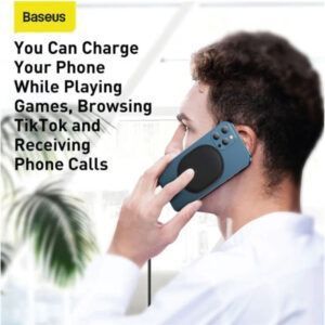 Cargador inalámbrico Baseus , carga rápida, negro, USB tipo C, 15 W, magnético