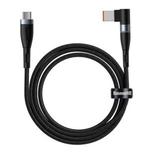 Baseus Zinc Magnetic Series Lenovo Laptop Cable de carga USB Tipo C a DC Puerto cuadrado 100W 2m negro