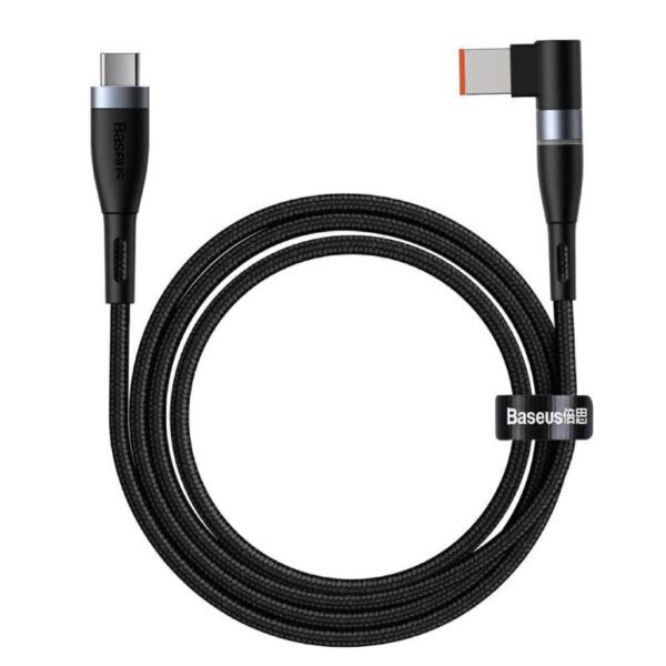 Baseus Zinc Magnetic Series Lenovo Laptop Cable de carga USB Tipo C a DC Puerto cuadrado 100W 2m negro