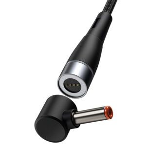 Baseus Tipo-C a puerto redondo DC (4.0 * 1.7 mm) 100W 2M Cable de carga de serie magnética de zinc para Lenovo Laptop Clack