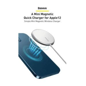 Baseus-cargador magnético inalámbrico mini, wxjk-f01, para iPhone Serie 12