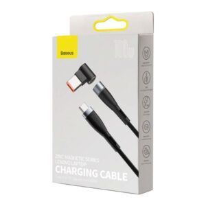 Baseus Zinc Magnetic Series Lenovo Laptop Cable de carga USB Tipo C a DC Puerto cuadrado 100W 2m negro