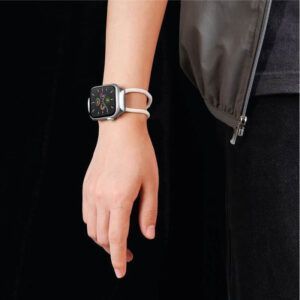 Baseus Let's go Correa de cuerda bloqueable para AP Watch Series 3/4/5/6/SE 42mm/44mm Blanco