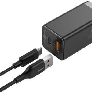 Gan baseus carga rapida 45w usb tipo c