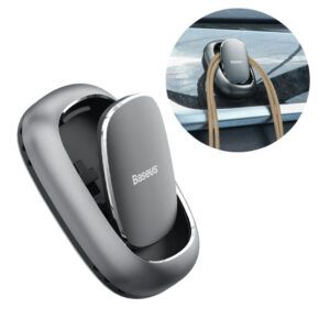 Baseus Car Tool Beetle Vehículo Gancho Organizador de cables Gris oscuro