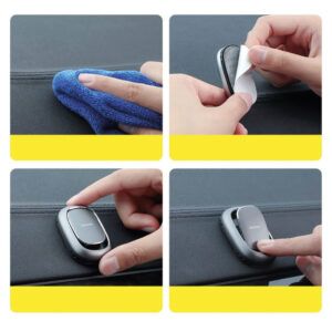 Baseus Car Tool Beetle Vehículo Gancho Organizador de cables Gris oscuro