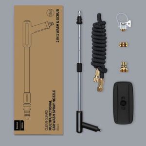 Manguera para fregona con pistola de lavado de coches multifuncional Baseus Clean Guard (15 m) negra