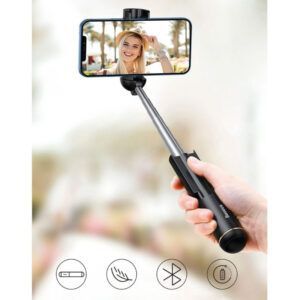 Selfie Stick ultra mini telescópico con mando a distancia y Bluetooth