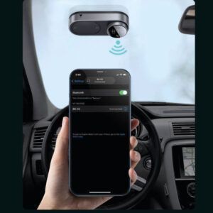 Baseus-modulador Solar para coche, transmisor FM, Bluetooth 5,0, reproductor MP3 inalámbrico, Cargador USB, Kit de manos libres AUX