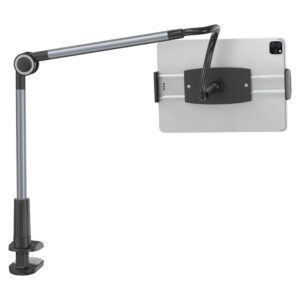 Soporte giratorio para tableta/smartphone, base otaku life, color plata (sulr-b0s)