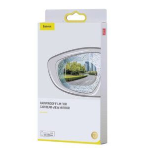 Pegatina antilluvia para espejo retrovisor de coche, lámina adhesiva para visión clara en días de lluvia, 2 uds.