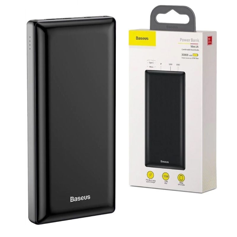 Power Bank 30000mAh Baseus Mini Ja Fast PPJAN-C01 3A external battery power-bank powerbank universal