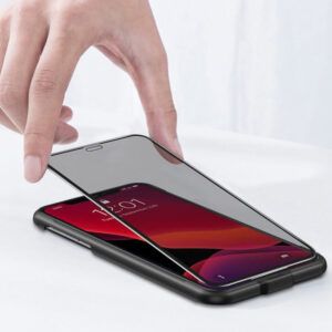 Baseus  Vidrio templado de privacidad para la pantalla completa 3D 9H para iPhone Xr iPhone 11 2 piezas
