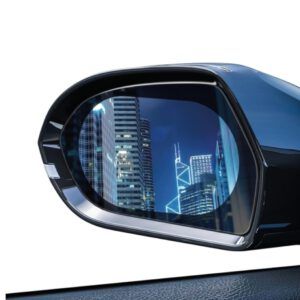 Pegatina antilluvia para espejo retrovisor de coche, lámina adhesiva para visión clara en días de lluvia, 2 uds.